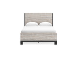 Vessalli Gray Queen Panel Bed