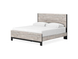 Vessalli Gray King Panel Bed