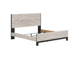 Vessalli Gray King Panel Bed
