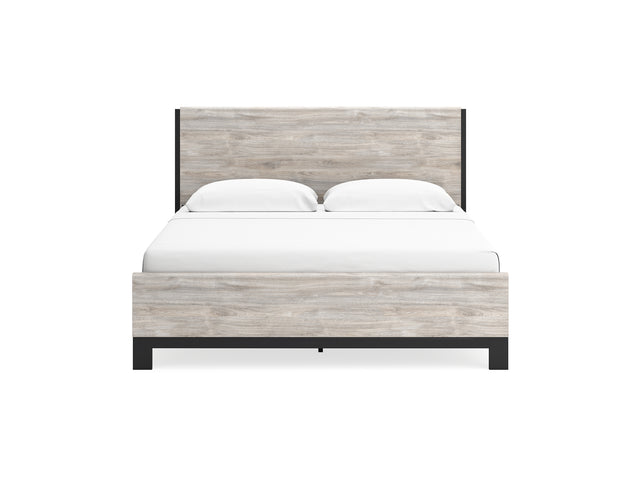 Vessalli Gray King Panel Bed