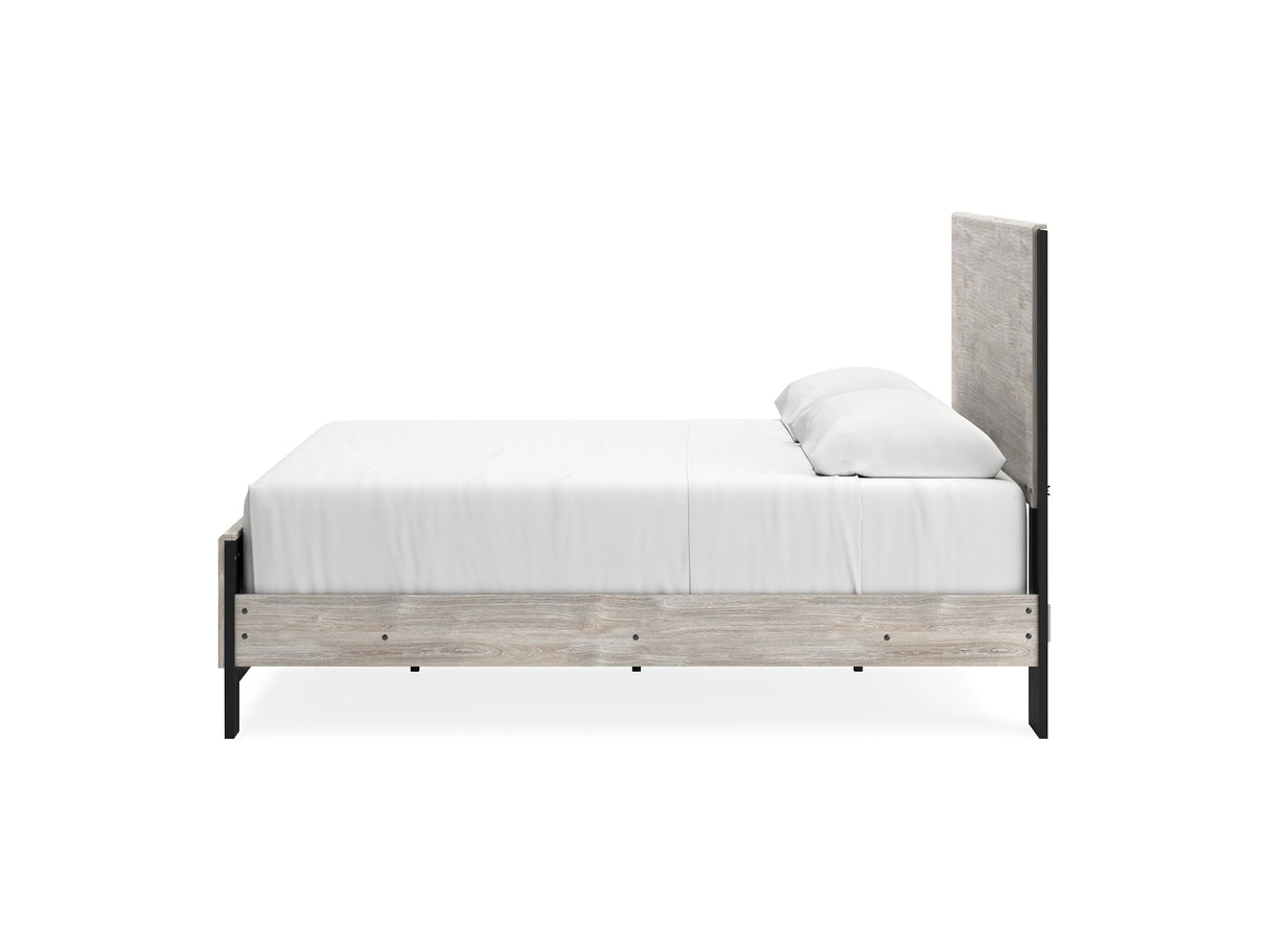 Vessalli Gray King Panel Bed