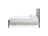 Vessalli Gray King Panel Bed