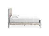 Vessalli Gray King Panel Bed