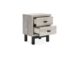 Vessalli Gray Queen Panel Bed, Dresser, Mirror And Nightstand
