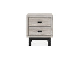Vessalli Gray Queen Panel Bed, Dresser, Mirror And Nightstand