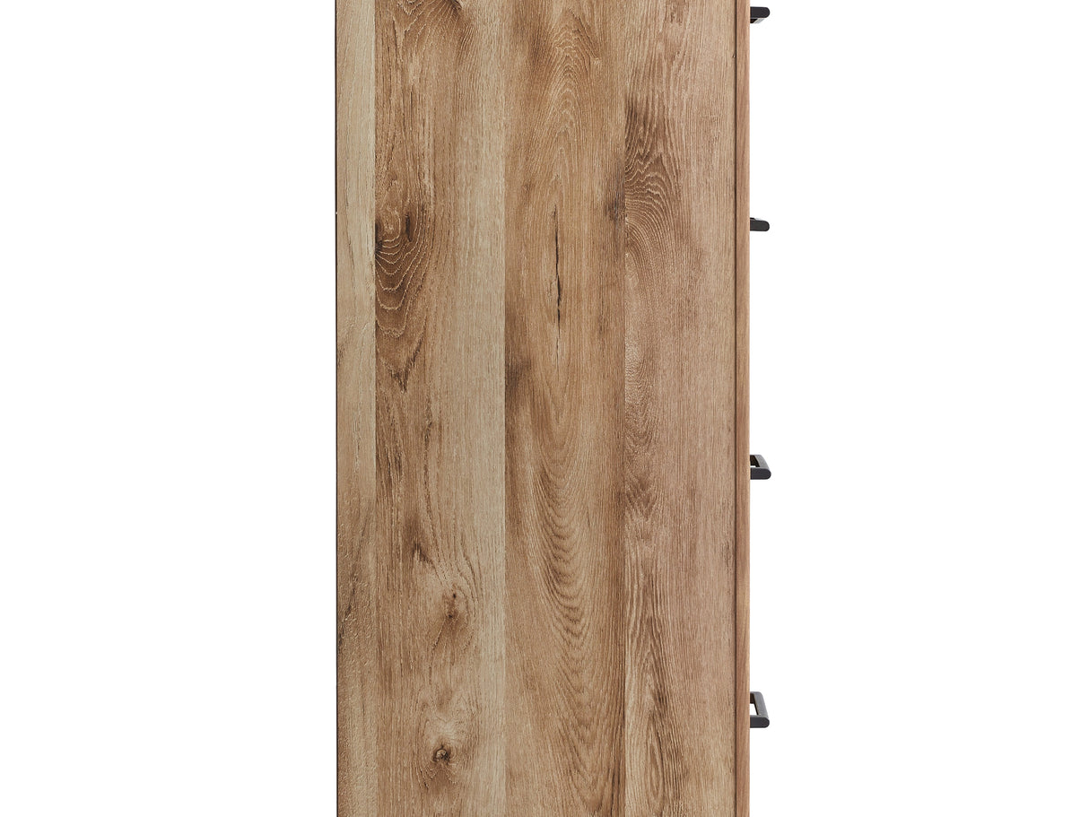 Hyanna Tan Brown Queen Panel Headboard, Dresser, Mirror And Chest