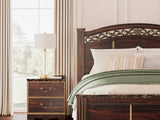 Glosmount Two-Tone Queen Poster Bed, Dresser, Mirror And Nightstand