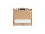 Glosmount Two-Tone Queen Poster Bed, Dresser, Mirror And Nightstand