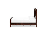 Glosmount Two-Tone Queen Poster Bed, Dresser, Mirror And Nightstand