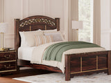 Glosmount Two-Tone Queen Poster Bed, Dresser, Mirror And Nightstand