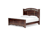 Glosmount Two-Tone King Poster Bed