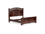 Glosmount Two-Tone King Poster Bed