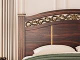 Glosmount Two-Tone King Poster Bed