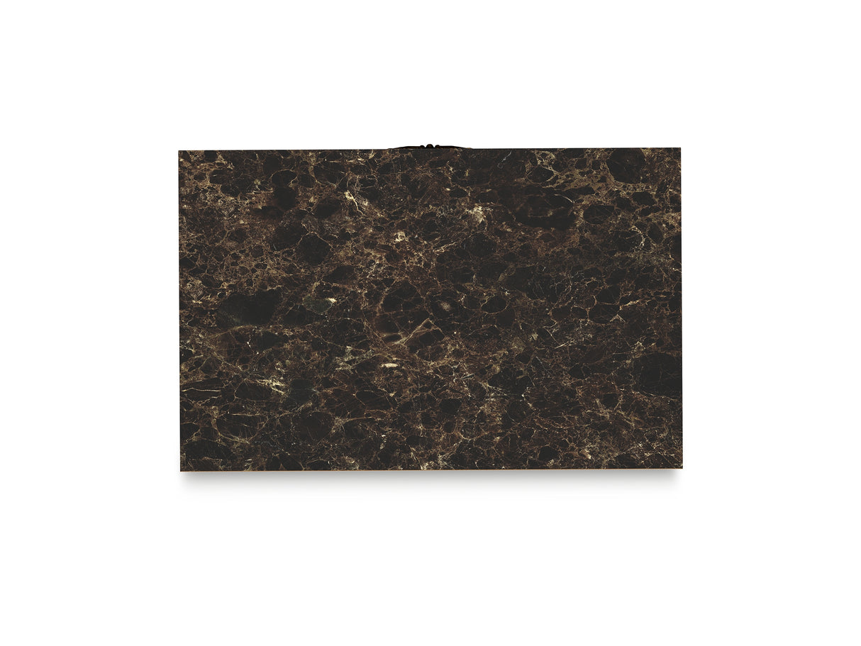 Glosmount Two-Tone Queen Poster Bed, Dresser, Mirror And Nightstand