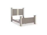 Surancha Gray Queen Poster Bed, Dresser And Mirror