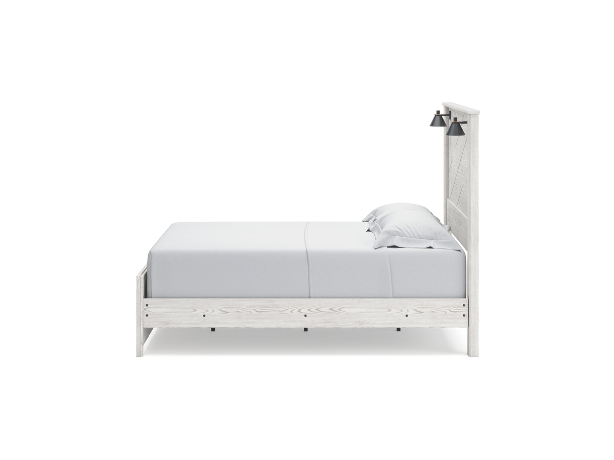 Gerridan White/Gray Queen Panel Bed, Dresser, Chest And Nightstand