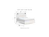 Gerridan White/Gray King Panel Bed, Dresser And Mirror