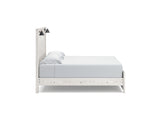 Gerridan White/Gray King Panel Bed, Dresser And Mirror