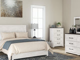 Gerridan White Queen Panel Bed, Dresser, Mirror, And Chest