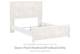 Gerridan White/Gray Queen Panel Headboard/Footboard