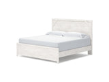 Gerridan White/Gray King Panel Bed
