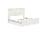 Gerridan White/Gray King Panel Bed