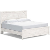 Gerridan White/Gray King Panel Bed