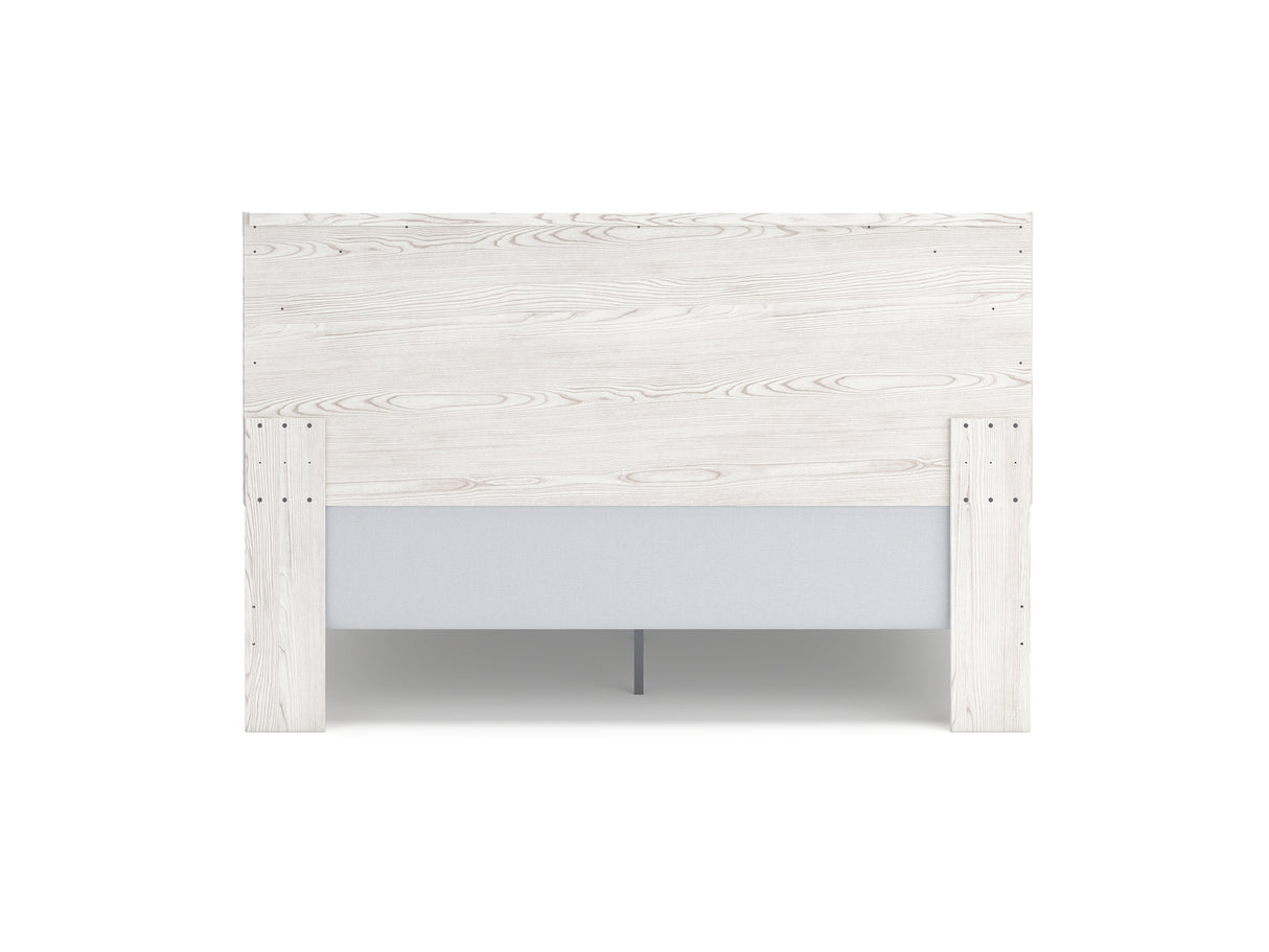 Gerridan White/Gray King Panel Bed, Dresser And Nightstand
