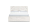 Gerridan White/Gray King Panel Bed