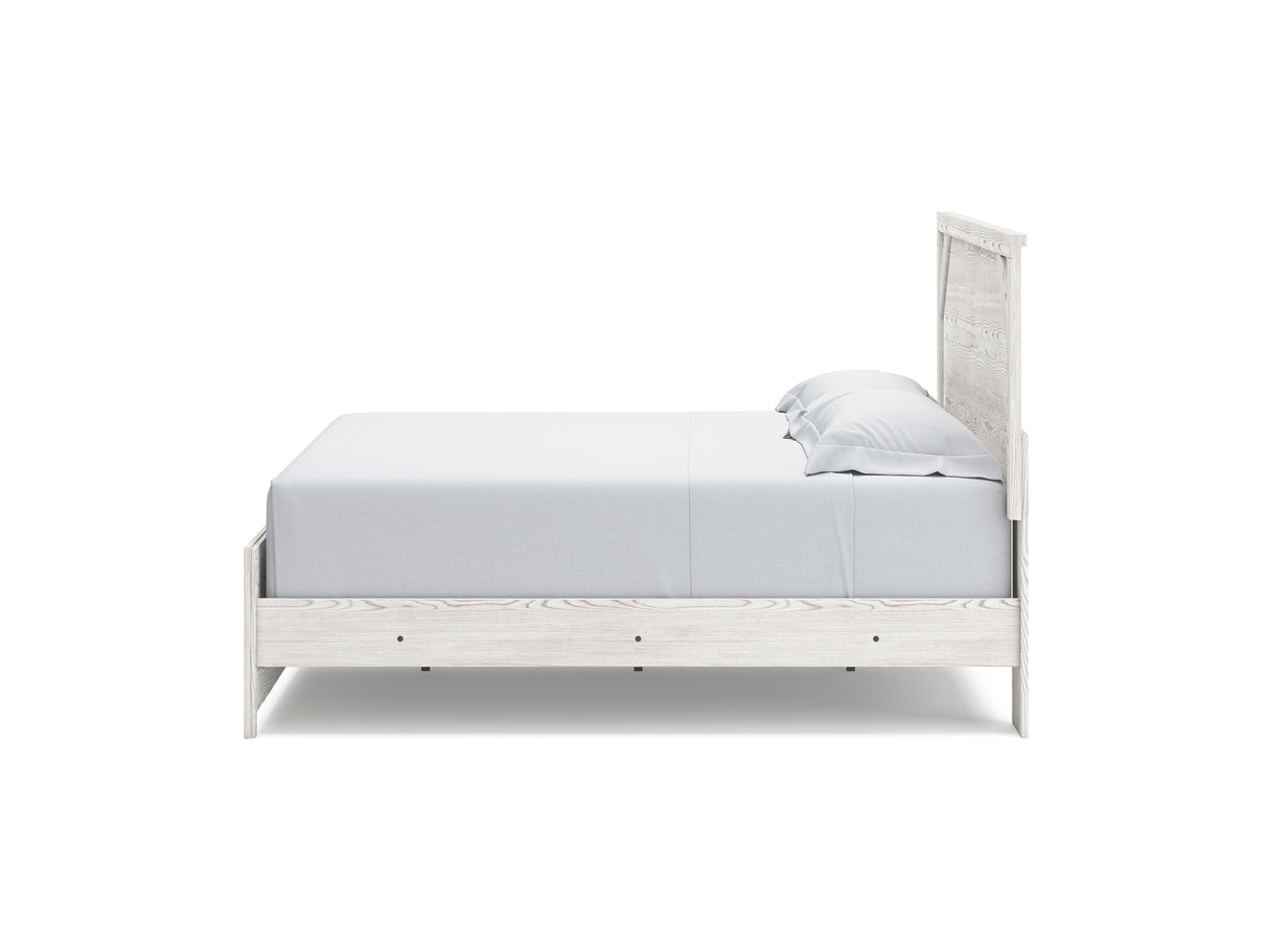 Gerridan White/Gray King Panel Bed