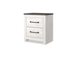 Gerridan White/Gray Queen Panel Bed, Dresser, Chest And Nightstand