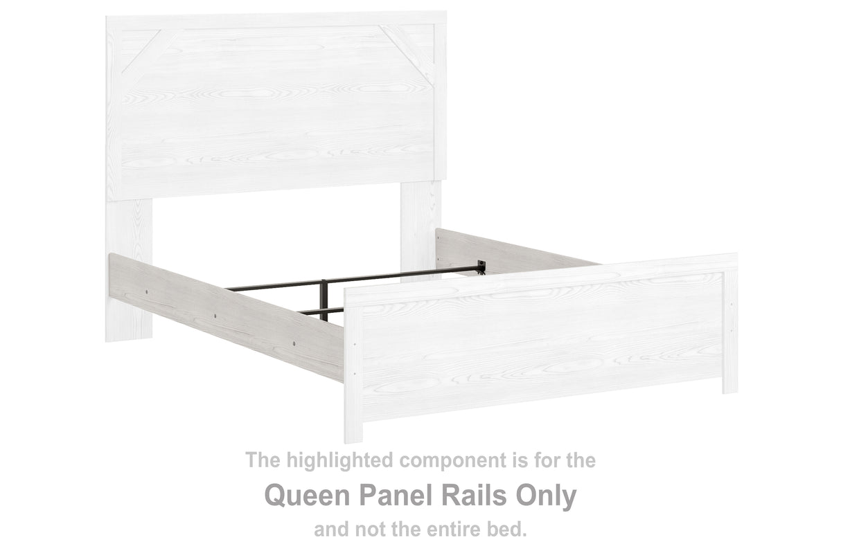 Gerridan White/Gray Queen Panel Rails