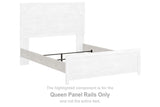 Gerridan White/Gray Queen Panel Rails