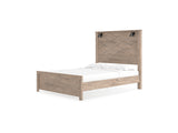 Senniberg Light Brown/White Queen Panel Bed