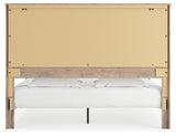 Senniberg Light Brown/White King Panel Bed