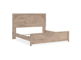 Senniberg Light Brown/White King Panel Bed