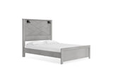 Cottonburg Light Gray/White Queen Panel Bed