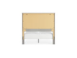 Cottonburg Light Gray/White Queen Panel Bed