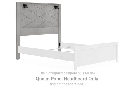 Cottonburg Light Gray Queen Panel Headboard