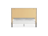 Cottonburg Light Gray/White King Panel Bed