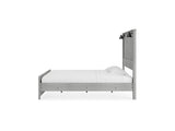 Cottonburg Light Gray/White King Panel Bed