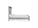 Cottonburg Light Gray/White King Panel Bed
