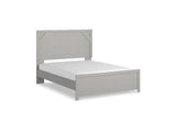 Cottonburg Light Gray/White Queen Panel Bed