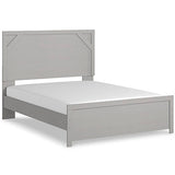 Cottonburg Light Gray/White Queen Panel Bed