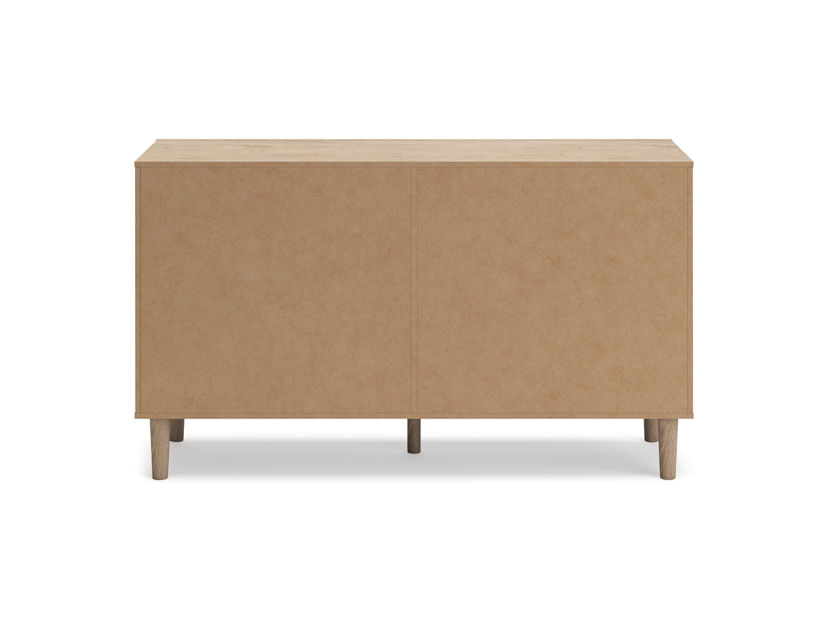 Cielden Two-Tone King Panel Bed, Dresser And Nightstand
