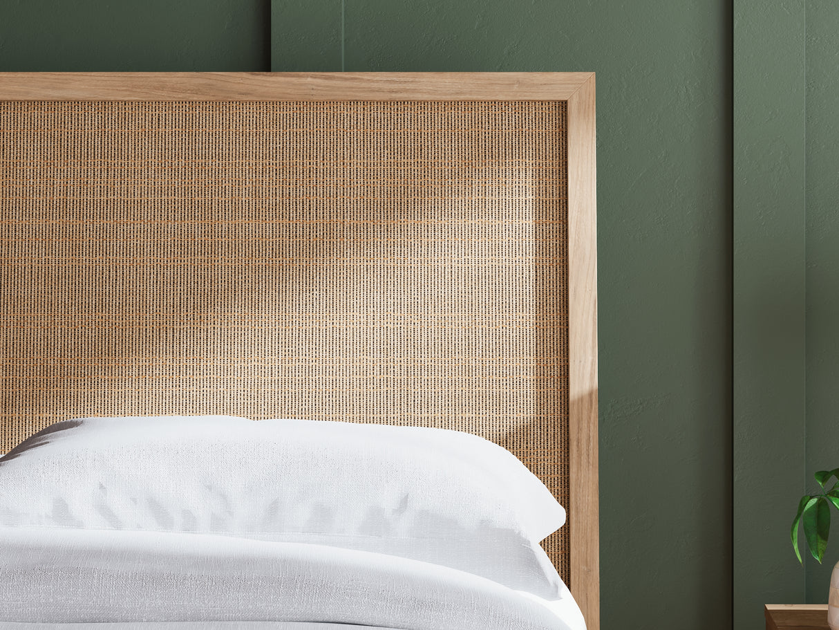 Cielden Two-Tone Queen Panel Headboard, Dresser And Mirror