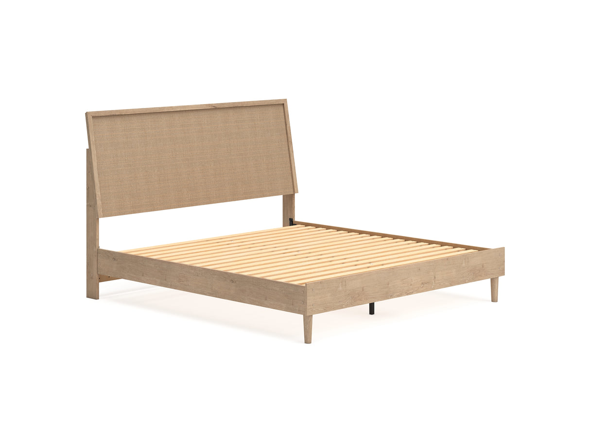 Cielden Two-Tone King Panel Bed, Dresser And Nightstand