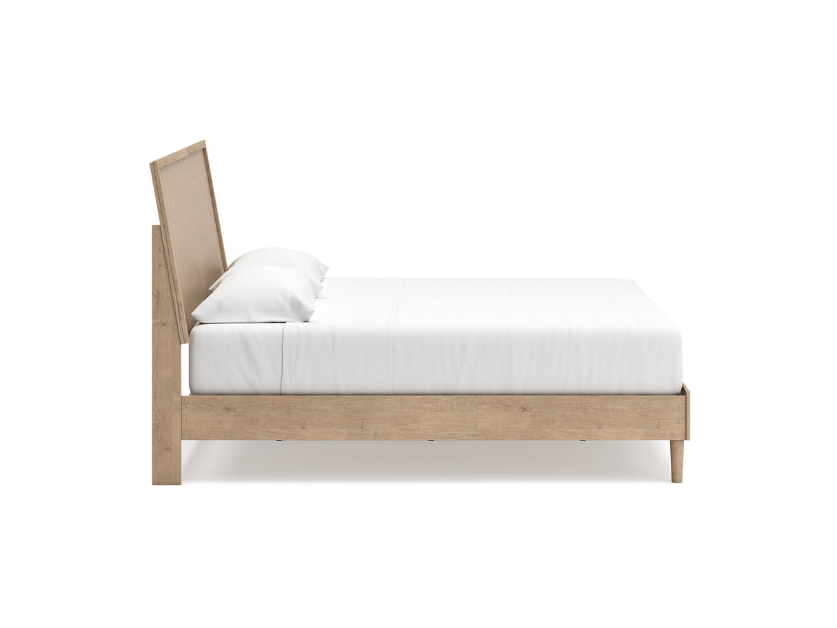 Cielden Two-Tone King Panel Bed, Dresser And Nightstand