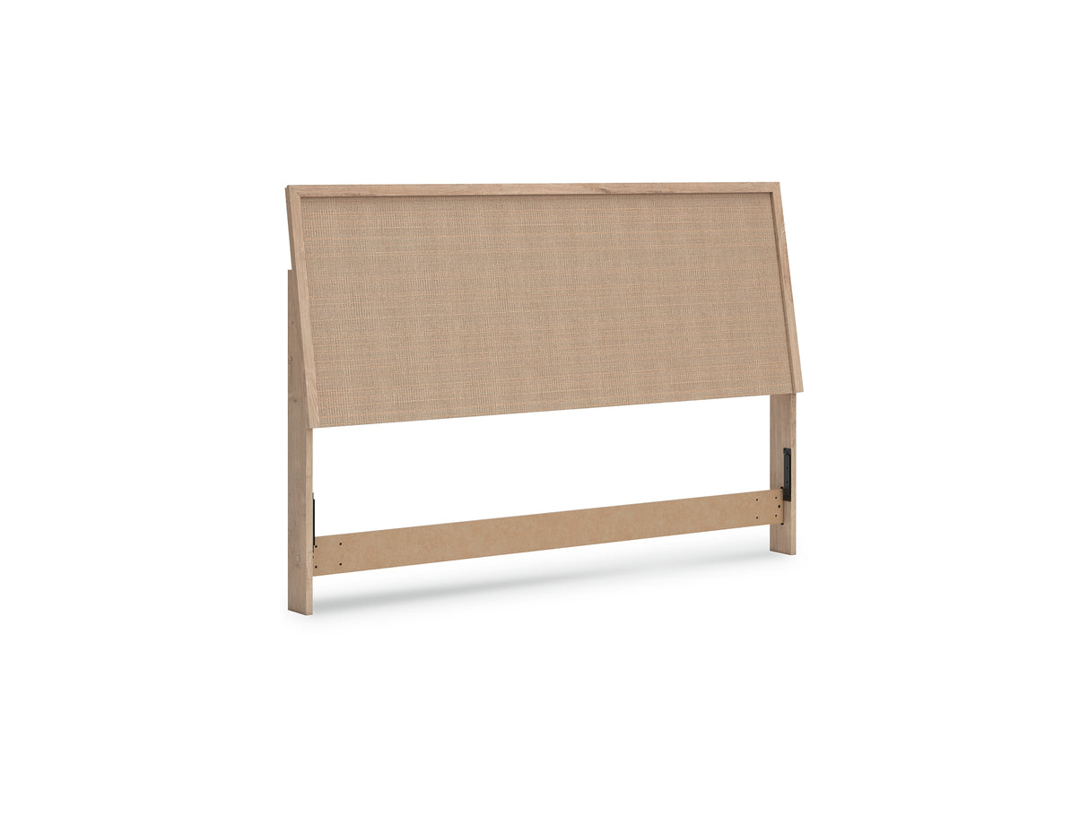 Cielden Two-Tone King Panel Headboard, Dresser And Mirror