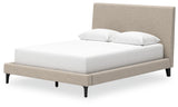 Cielden Queen Upholstered Bed with Roll Slats